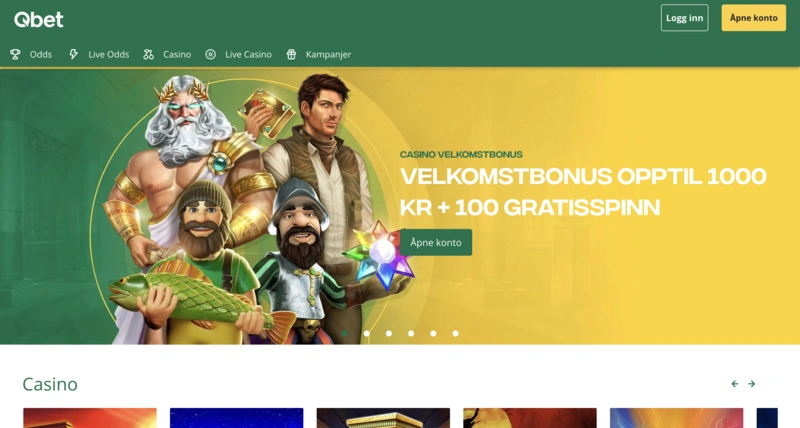 Qbet Homepage